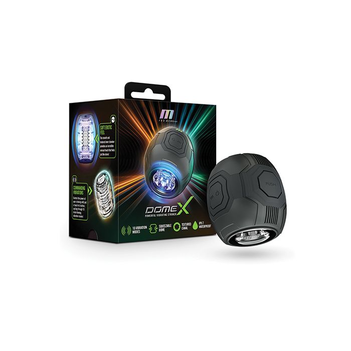 Blush M for Men Dome X Vibrating Masturbator - Black